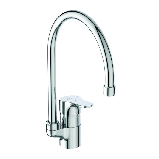 Ideal Standard Cerabase BlueStart Chrome Kitchen Mixer with High Spout