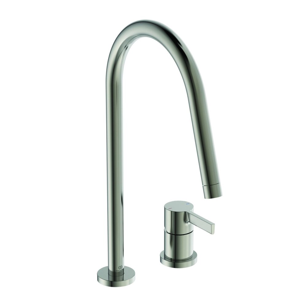 Ideal Standard Gusto 218 Pull-Out Kitchen Faucet Silver Storm 2 Elements