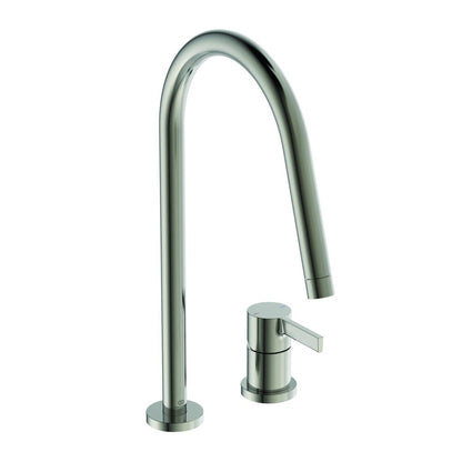 Ideal Standard Gusto 218 Pull-Out Kitchen Faucet Silver Storm 2 Elements
