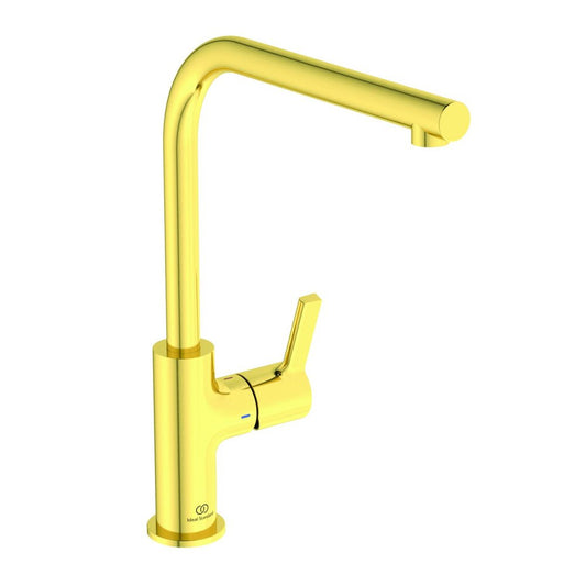 Ideal Standard Gusto 303 Kitchen Faucet with Swivel Spout Brushed Gold