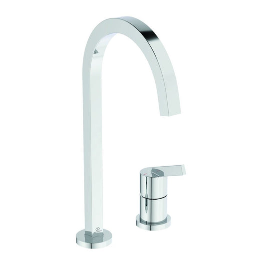 Ideal Standard Gusto Square 217 Kitchen Faucet Chrome 2 Elements