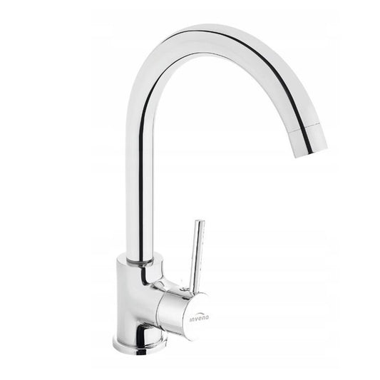 Смесител за кухня Invena Solo Sink с едноръкохватков механизъм, хром