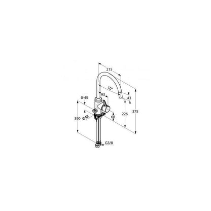 Kludi Bingo Star Kitchen Faucet with Multi-Connection Chrome