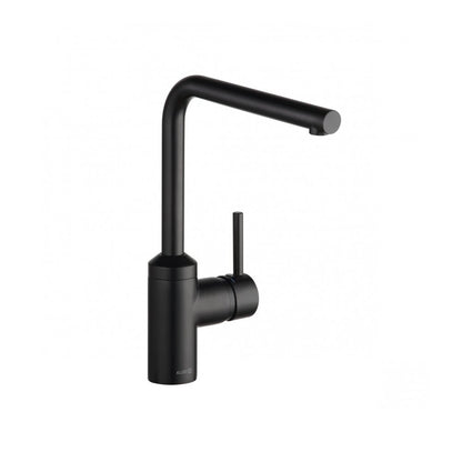 Kludi L-ine Matte Black Single Lever Kitchen Faucet