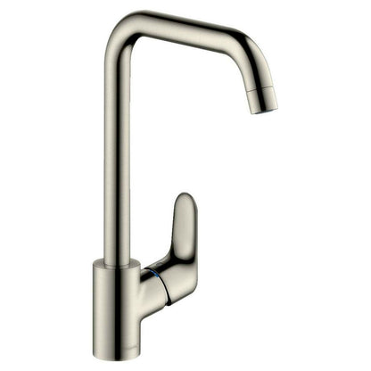 Single-lever kitchen faucet brushed chrome Hansgrohe Focus M41 260 with 1 jet