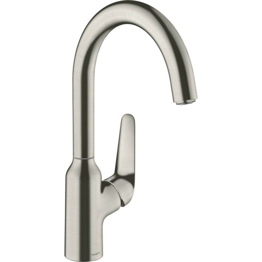Кухненски смесител с една ръкохватка хромирано покритие Hansgrohe Focus M42 220 с 1 струя