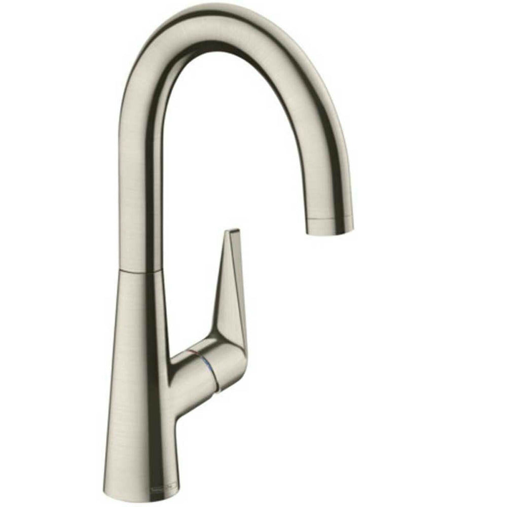 Single-lever kitchen faucet brushed chrome Hansgrohe Talis M51 220 with 1 jet