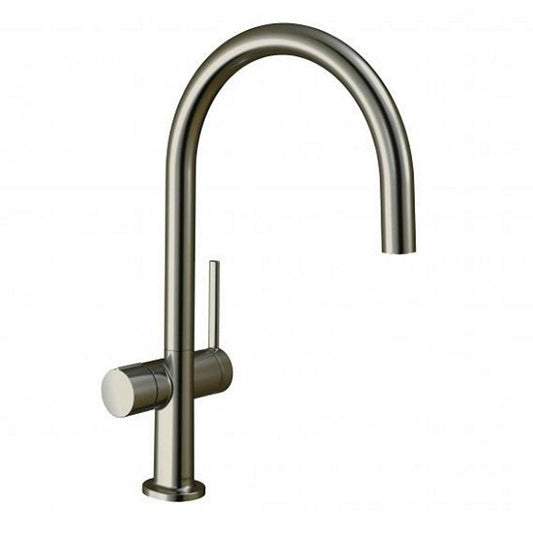 Single-lever kitchen faucet brushed chrome Hansgrohe Talis M54 220 with 1 jet and cold water tap
