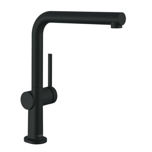 Single-lever kitchen faucet matte black Hansgrohe Talis M54 270 with 1 jet