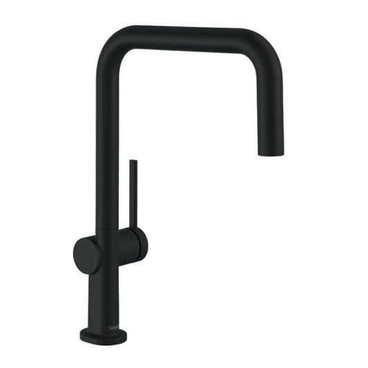 Ръчен смесител за кухня Hansgrohe Talis M54 U 220 Eco черен мат с 1 струя