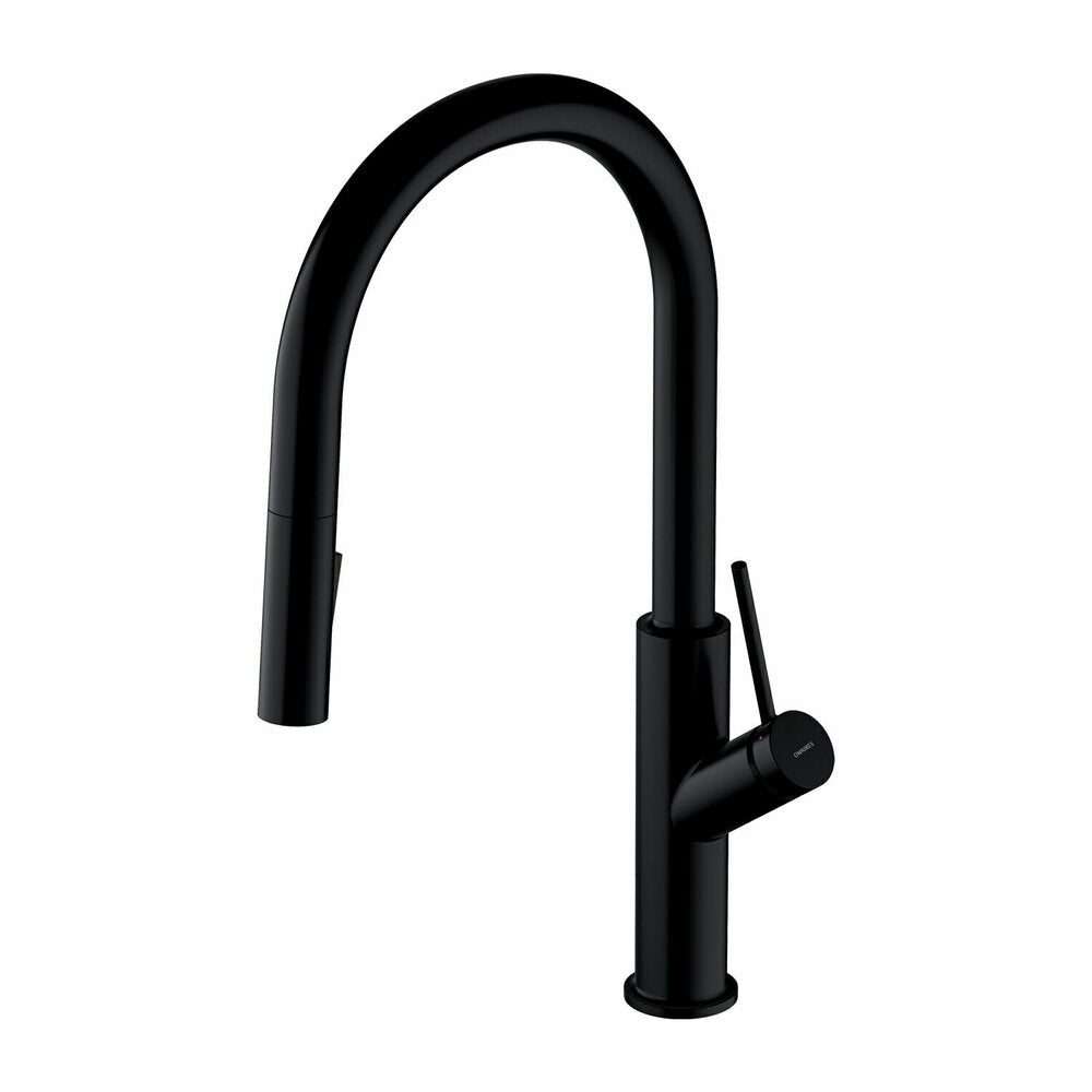 Кухненска батерия Omnires Bend черна