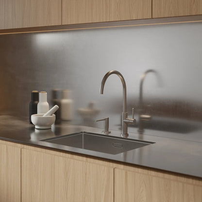Смесител за кухня Omnires Y с един лост, завършек brushed nickel