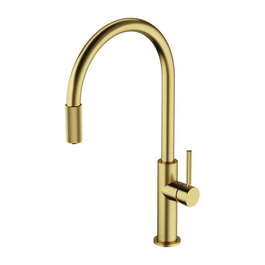 Kitchen faucet brushed brass Omnires Switch with 3 ways, for filtered water