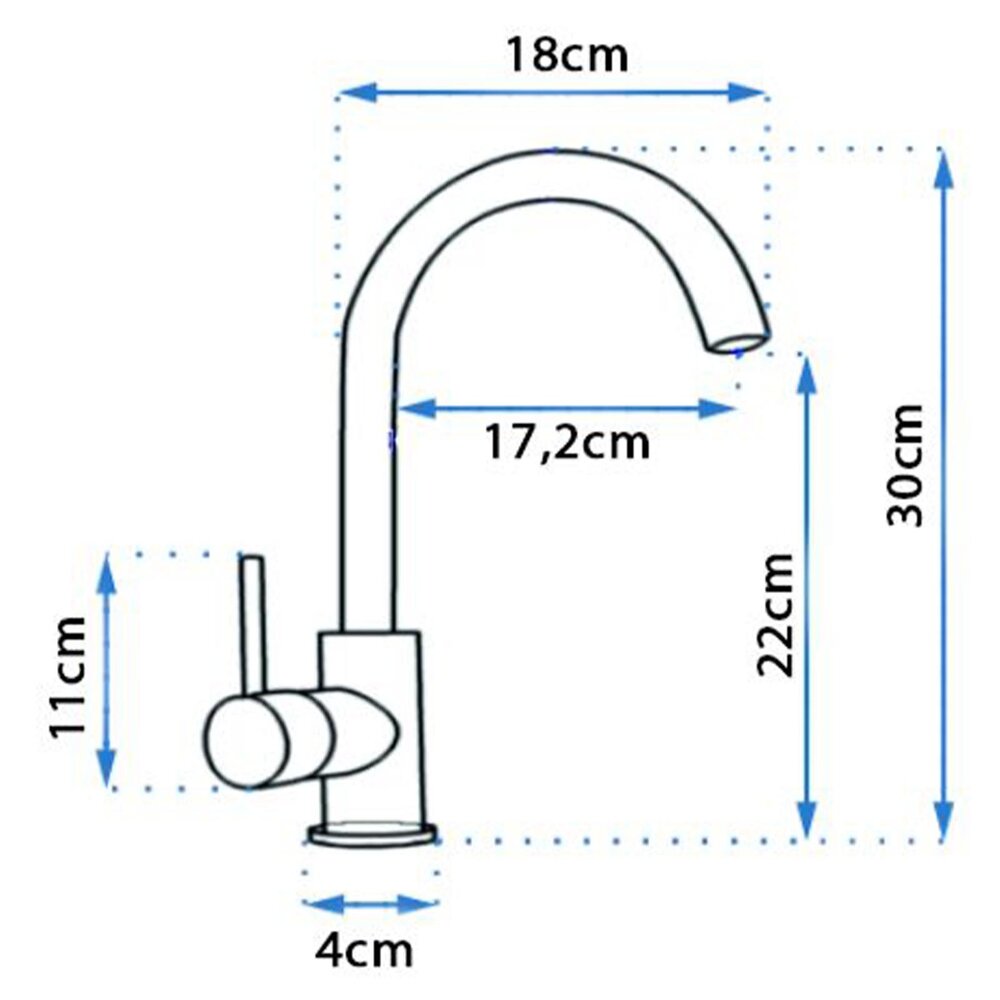 Rea Talisa Glossy Gold Kitchen Faucet