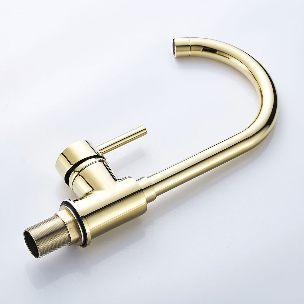 Rea Talisa Glossy Gold Kitchen Faucet