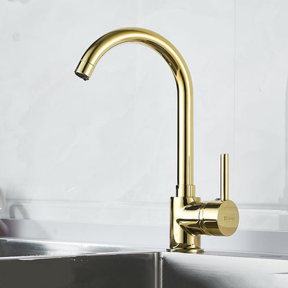 Rea Talisa Glossy Gold Kitchen Faucet