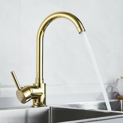 Rea Talisa Glossy Gold Kitchen Faucet