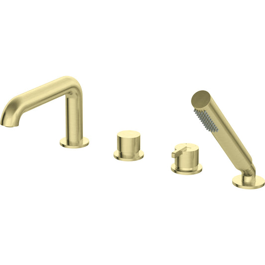 Brushed Gold Bathtub Faucet Deante Silia
