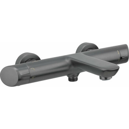 Deante Arnika Brushed Gray Double-Handle Bath Mixer