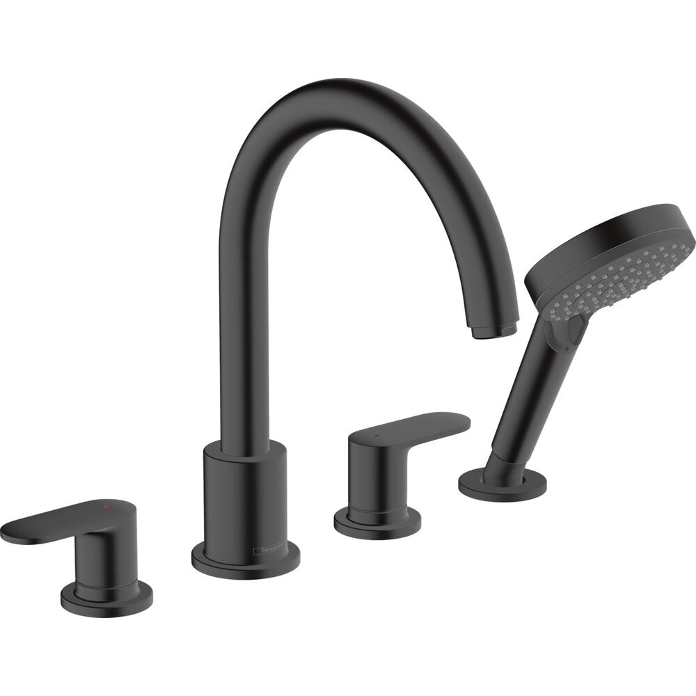 Hansgrohe Vernis Blend Bathtub - Shower Faucet Set in Black