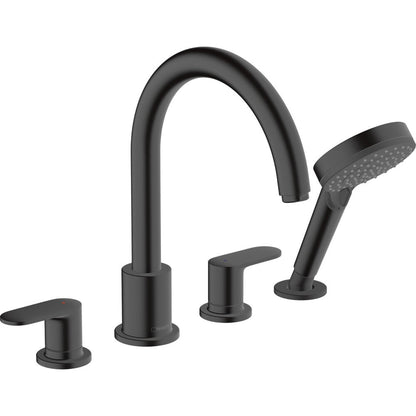 Hansgrohe Vernis Blend Bathtub - Shower Faucet Set in Black