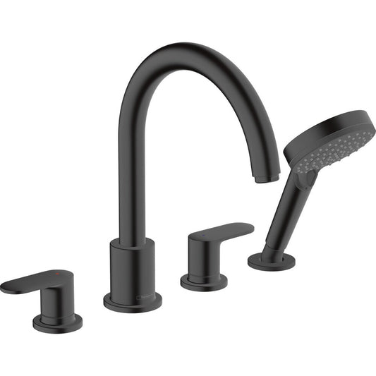 Hansgrohe Vernis Blend Bathtub - Shower Faucet Set in Black