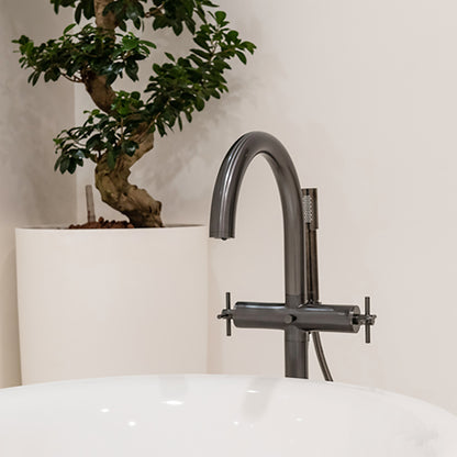 Freestanding Bath-Shower Mixer Grohe Atrio Hard Graphite