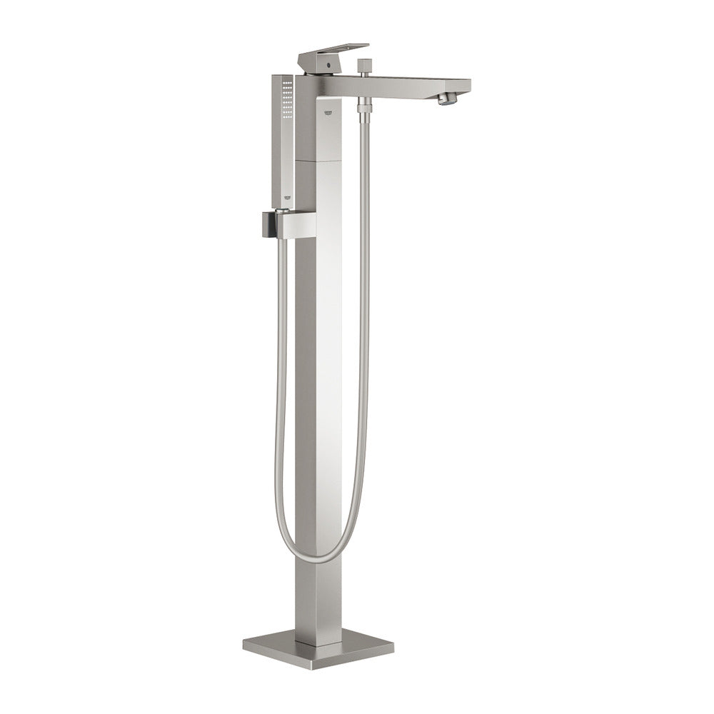 Батерия за вана - душ стояща Grohe Eurocube хром перлит Supersteel