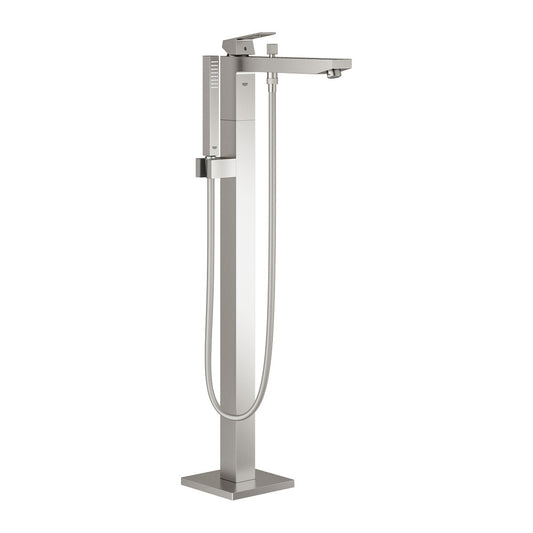 Батерия за вана - душ стояща Grohe Eurocube хром перлит Supersteel