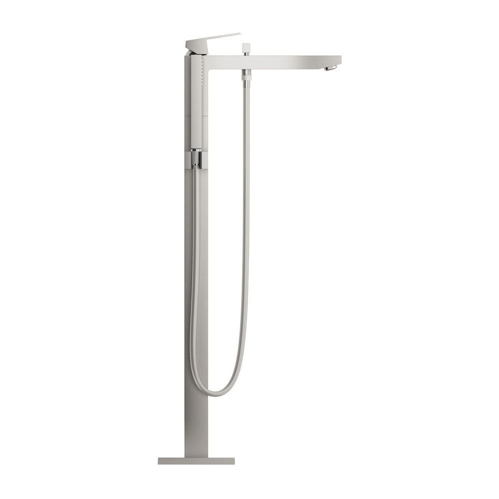 Батерия за вана - душ стояща Grohe Eurocube хром перлит Supersteel