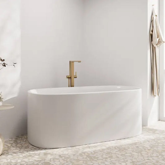 Смесител за вана-душ freestanding Hansgrohe Tecturis E бронз сатен