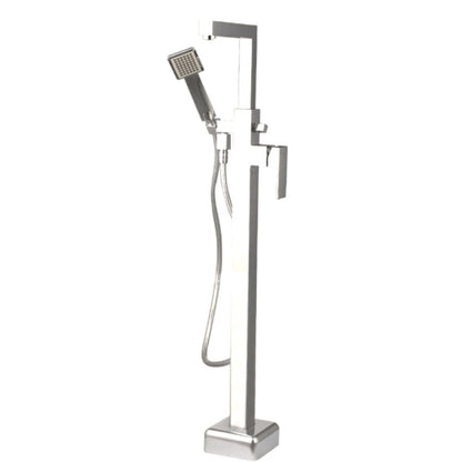 Freestanding bathtub-shower mixer Inter Ceramic chrome glossy with shower set