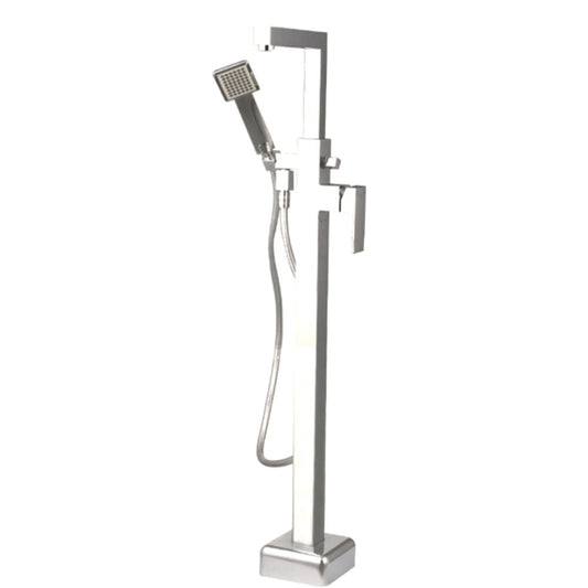 Freestanding bathtub-shower mixer Inter Ceramic chrome glossy with shower set