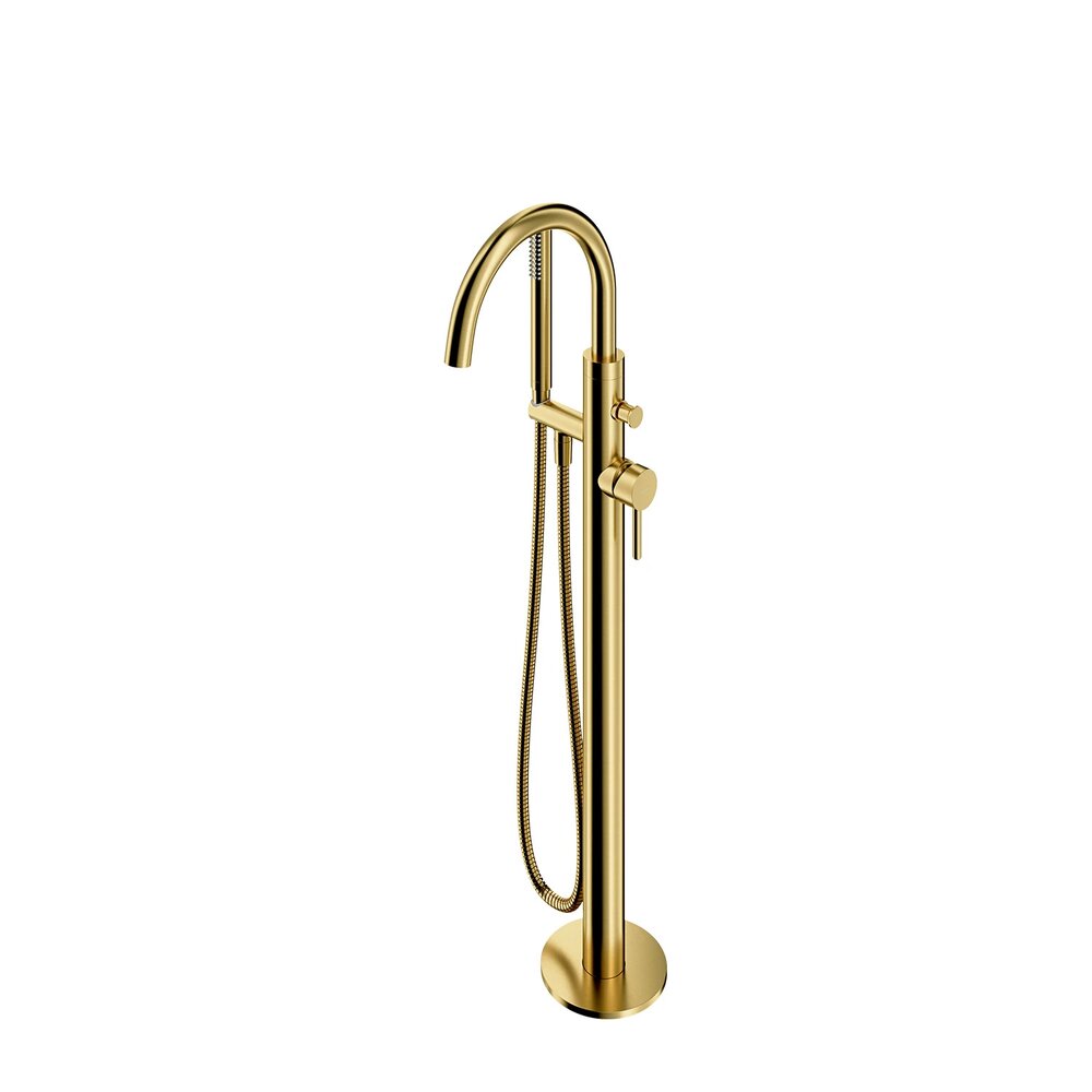 Смесител за вана-душ freestanding Omnires Y с монокоманда, завършек месинг