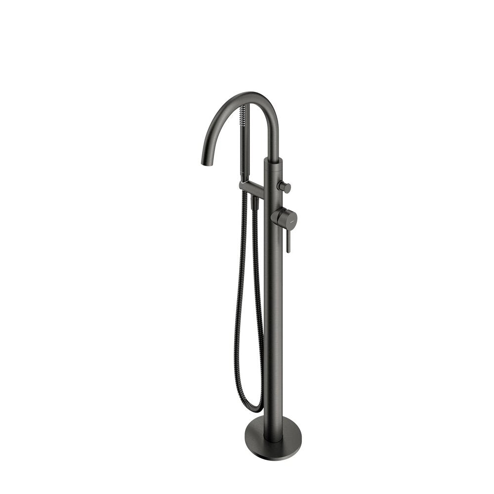 Смесител за вана-душ freestanding Omnires Y с монокоманда графитено покритие