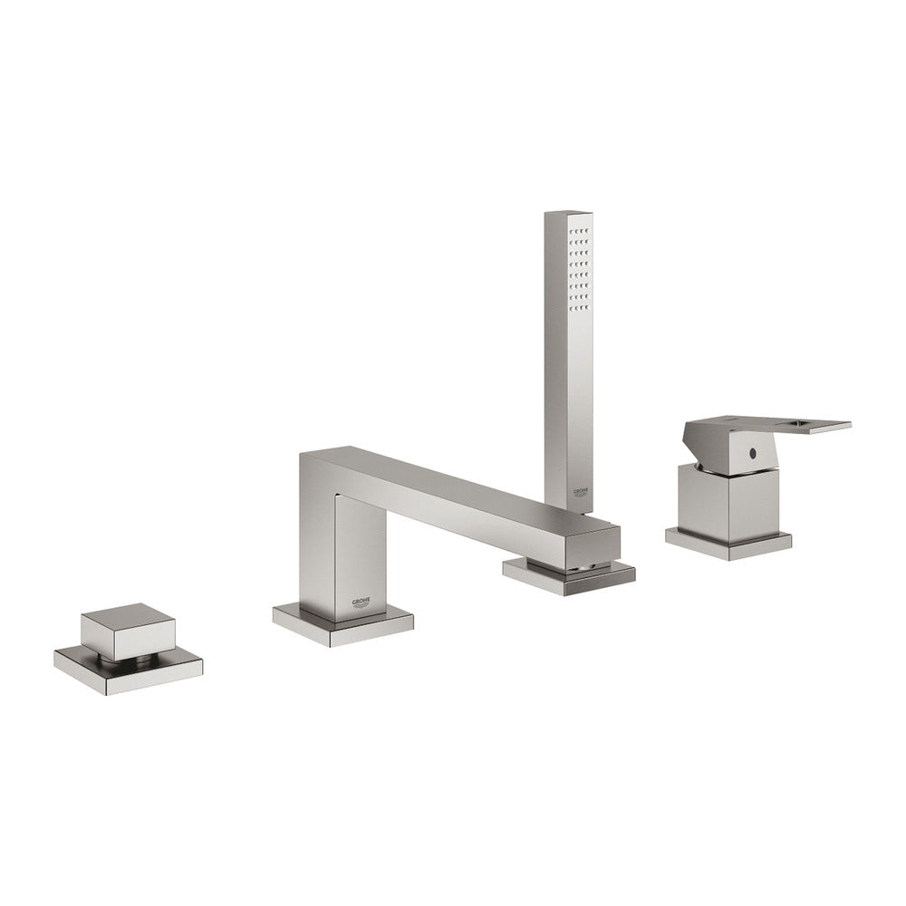 Смесител за вана - душ Grohe Eurocube хромирана Supersteel 4 елемента