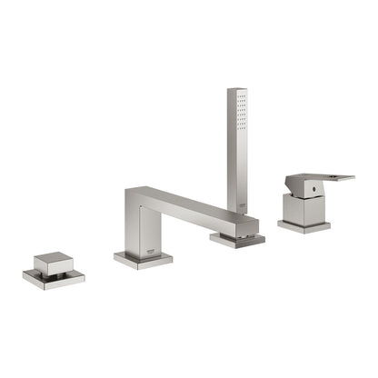 Смесител за вана - душ Grohe Eurocube хромирана Supersteel 4 елемента