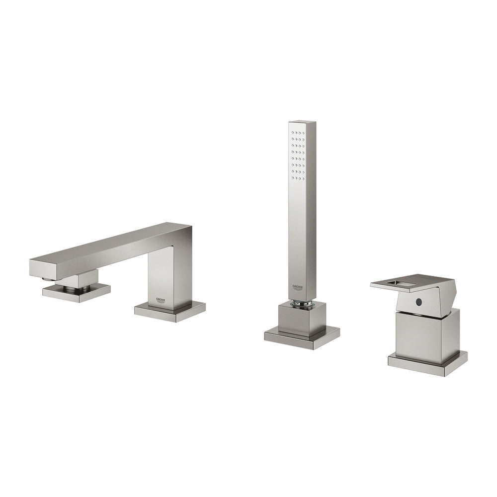 Смесител за вана - душ Grohe Eurocube хромирана Supersteel 4 елемента