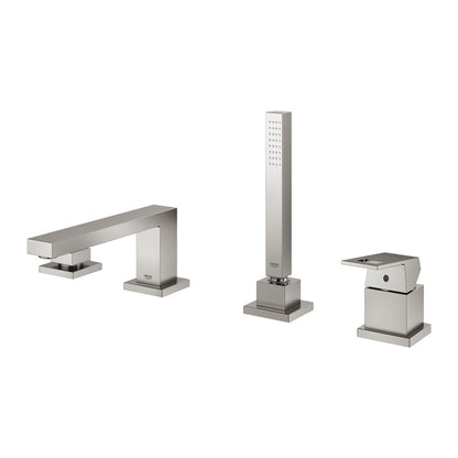 Смесител за вана - душ Grohe Eurocube хромирана Supersteel 4 елемента