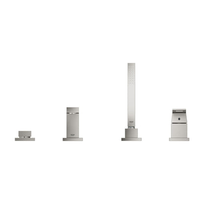 Смесител за вана - душ Grohe Eurocube хромирана Supersteel 4 елемента