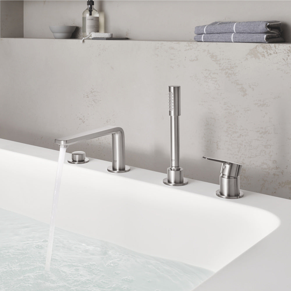 Смесител за вана - душ Grohe Lineare 4 елемента хромирана Supersteel
