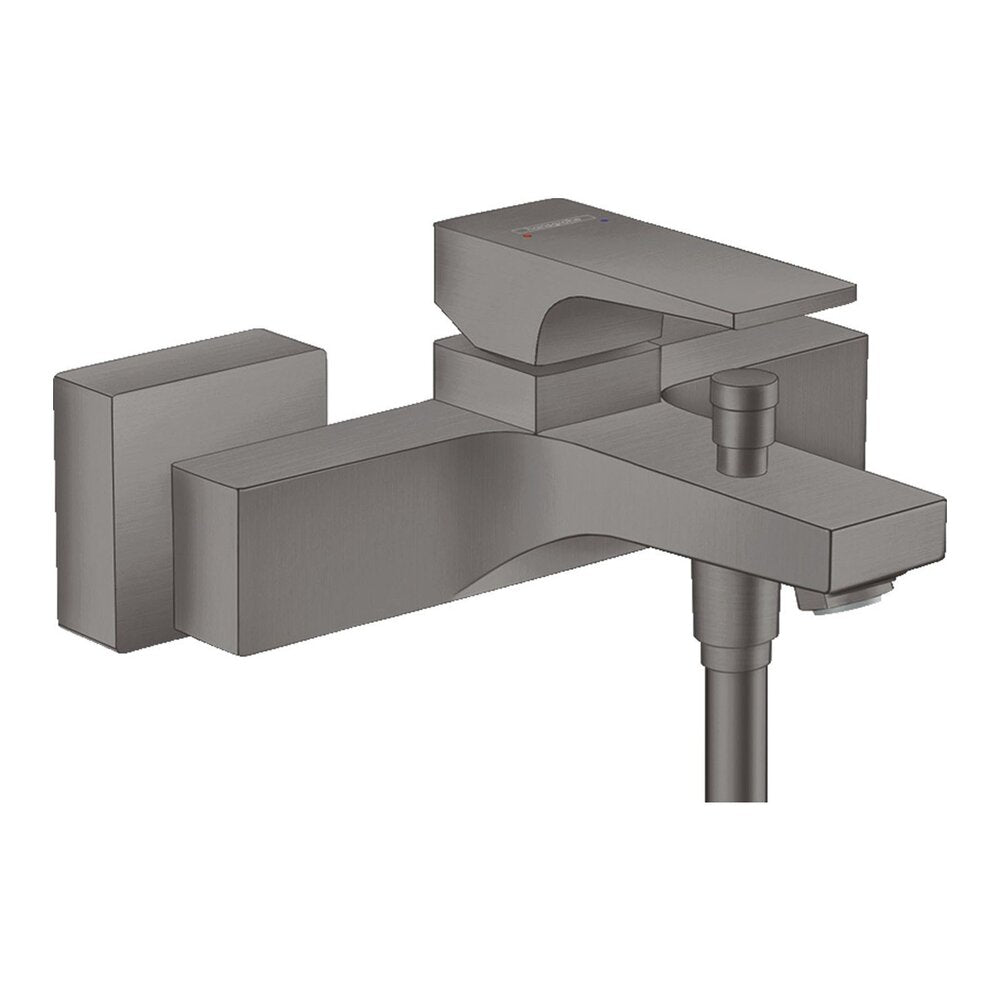 Hansgrohe Metropol Black - Brushed Chrome Bathtub - Shower Mixer 18 cm