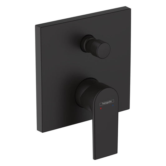 Built-in Bath-Shower Mixer Hansgrohe Vernis Shape Matt Black Without Concealed Body