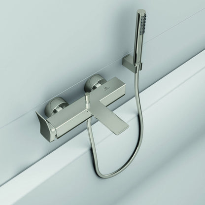 Bathtub-shower mixer Ideal Standard Atelier Conca silver Silver Storm with shower set