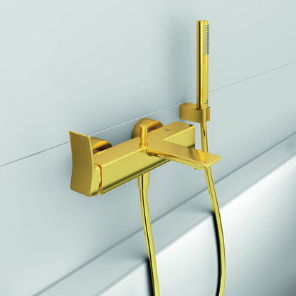 Bathtub - Shower Faucet Ideal Standard Atelier Conca Brushed Gold with Shower Set