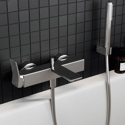 Bathtub-shower mixer Ideal Standard Atelier Conca glossy chrome single-lever