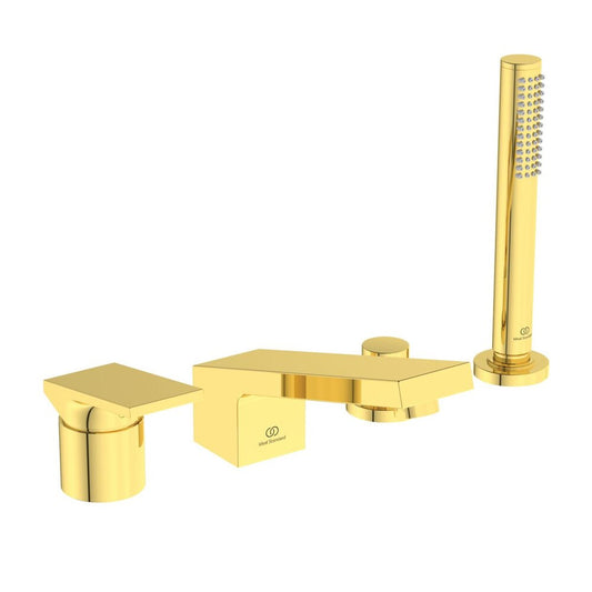 Подвижен смесител за вана - душ Ideal Standard Atelier Extra с четири елемента, перла на злато
