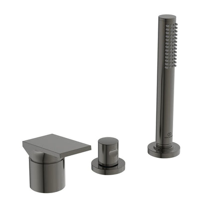 Bathtub - Shower Mixer Ideal Standard Atelier Extra Magnetic Grey with 3 Elements