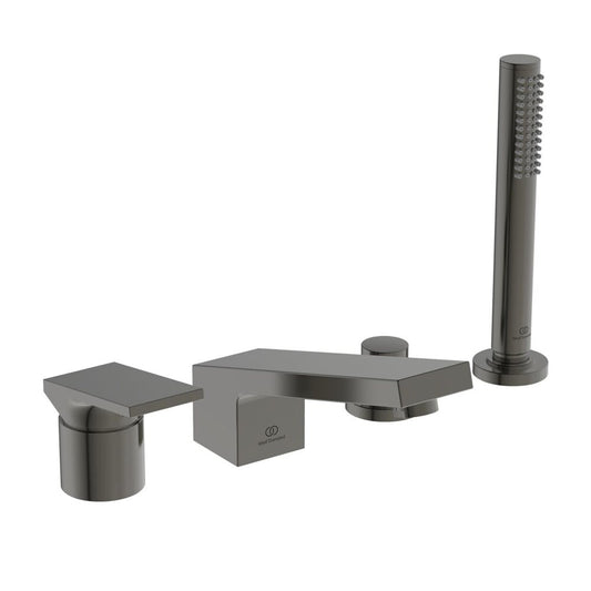 Смесител за вана-душ Ideal Standard Atelier Extra сив Magnetic Grey, 4 елемента