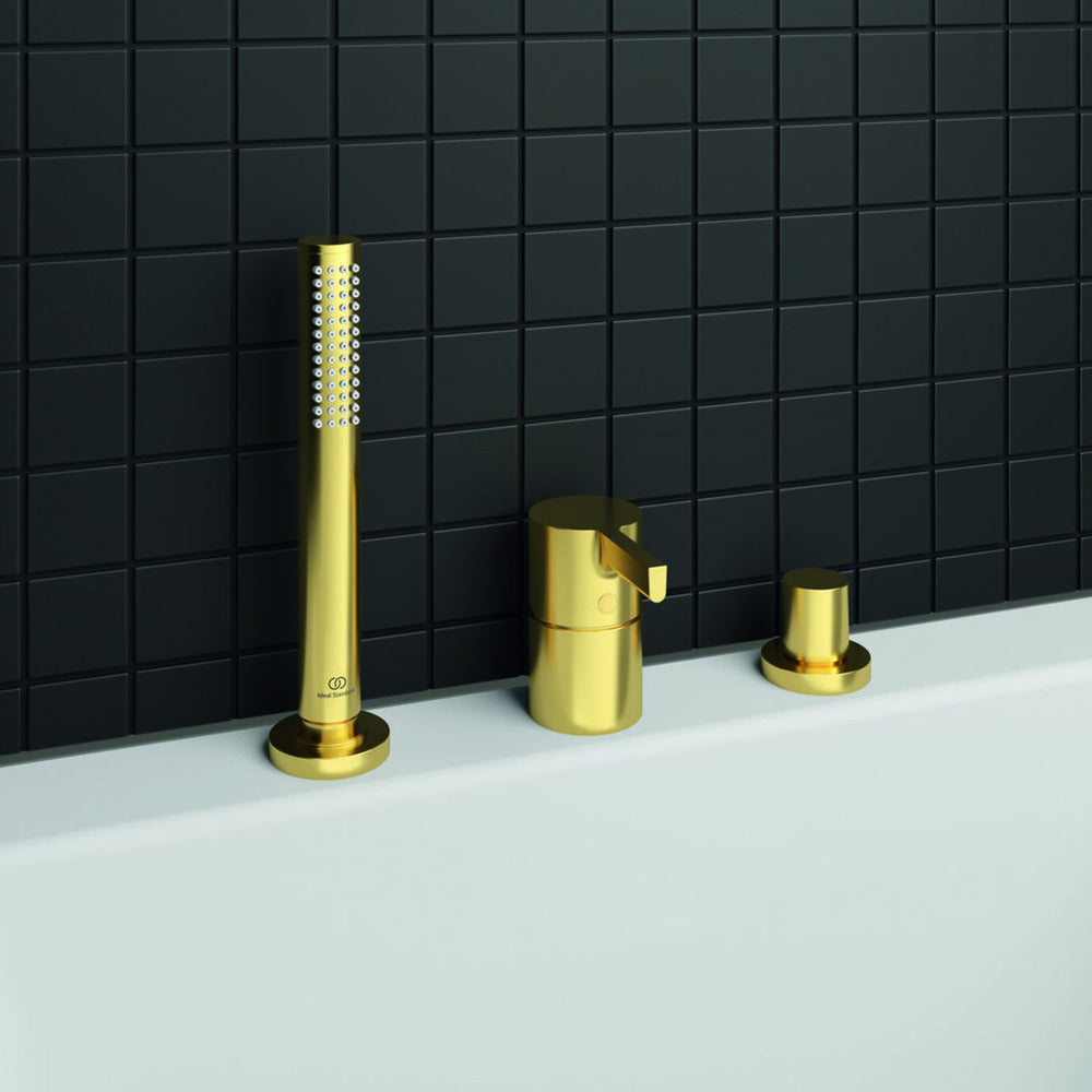 Bathtub - shower Ideal Standard Atelier Joy brushed gold with 3 elements